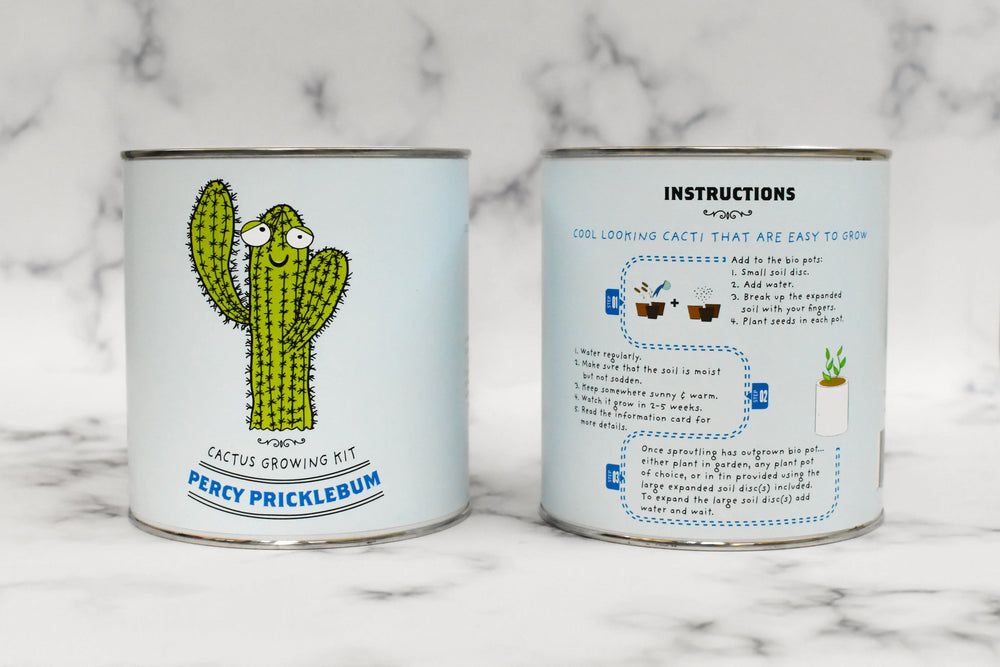 Percy Pricklebum - Grow Your Own Cacti Kit 