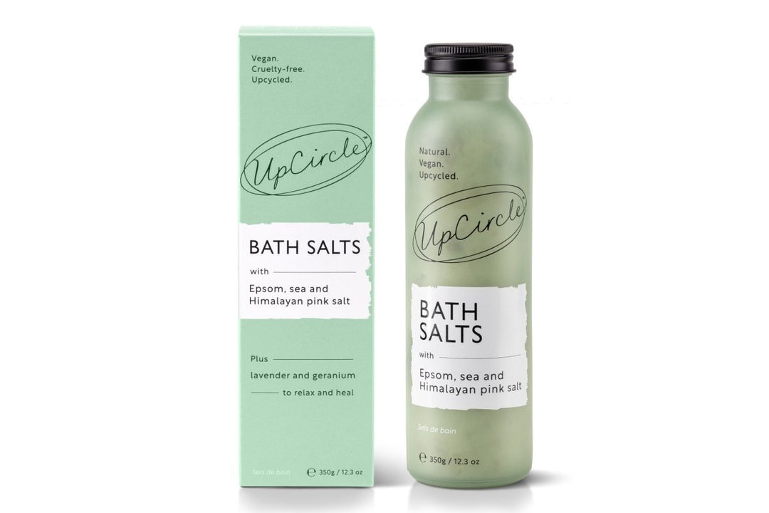UpCircle Bath Salts with Epsom, Sea + Himalayan Pink Salt