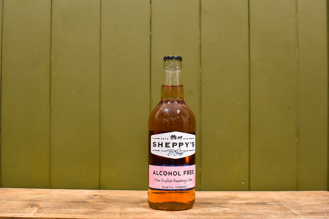 Alcohol Free Cider with Raspberry 0.5% | Sheppy&