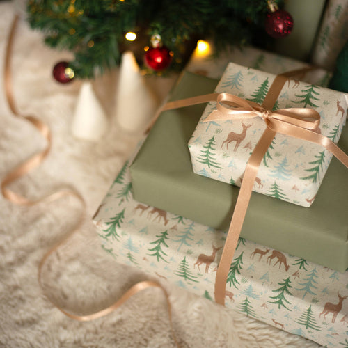 Festive Recycled Wrapping Paper - 5m Roll