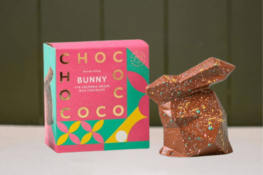 47% Colombia Origin Milk Chocolate Easter Bunny - Chococo
