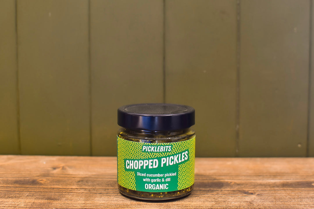Organic Chopped Dill Pickles | Picklebits
