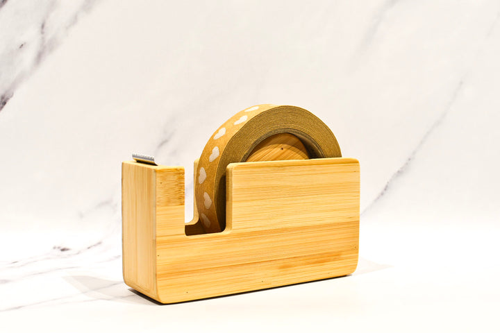Bamboo Paper Tape Dispenser