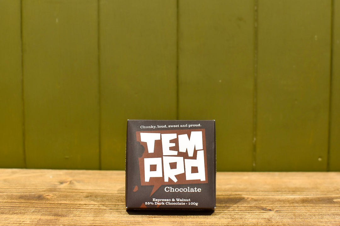 Espresso &amp; Walnut - Dark Chocolate 100g | TEMPRD