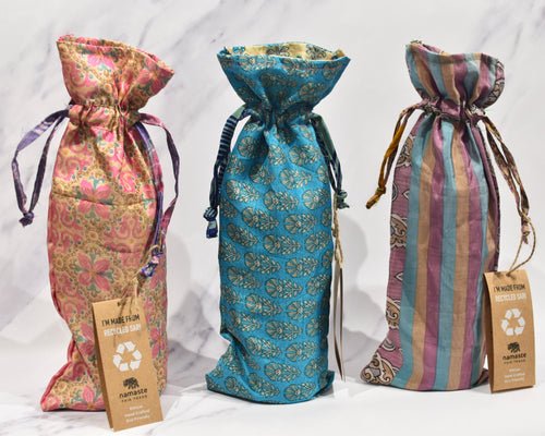 Recycled Sari Bottle Gift Bag