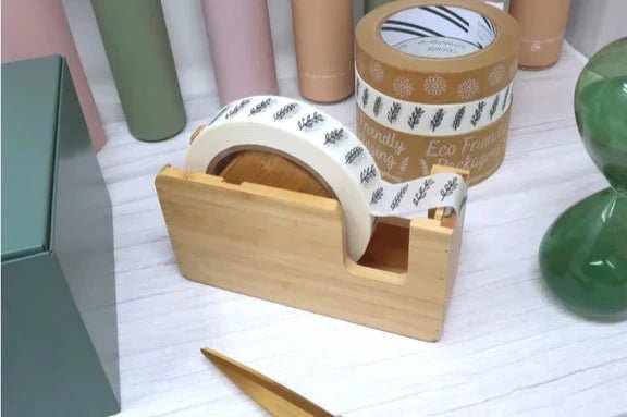 Bamboo Paper Tape Dispenser