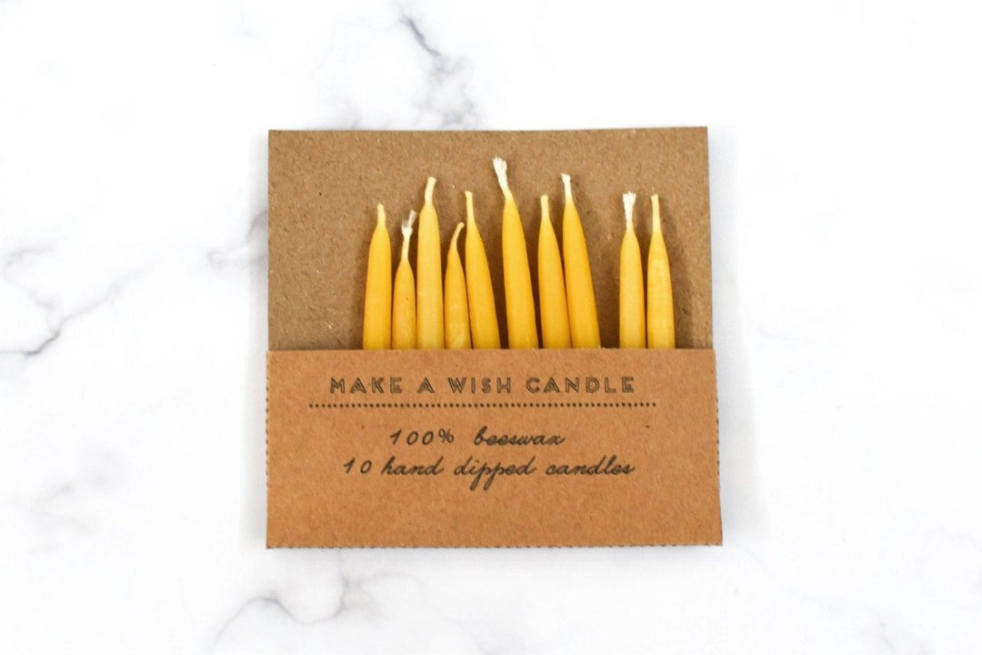 Beeswax Birthday Candles