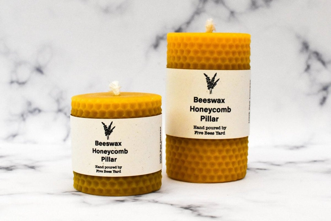 Beeswax Honeycomb Pillar Candles