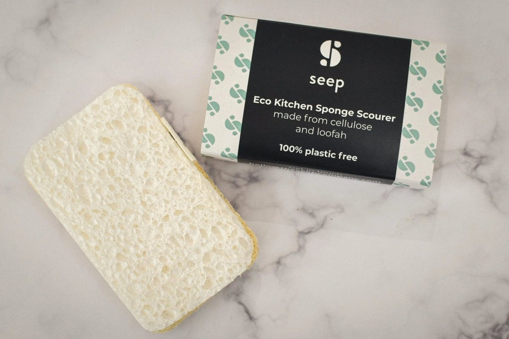 Compostable Sponge with Loofah Scourer by Seep