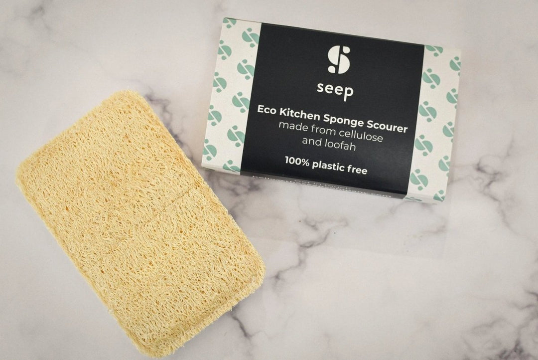 Compostable Sponge with Loofah Scourer by Seep