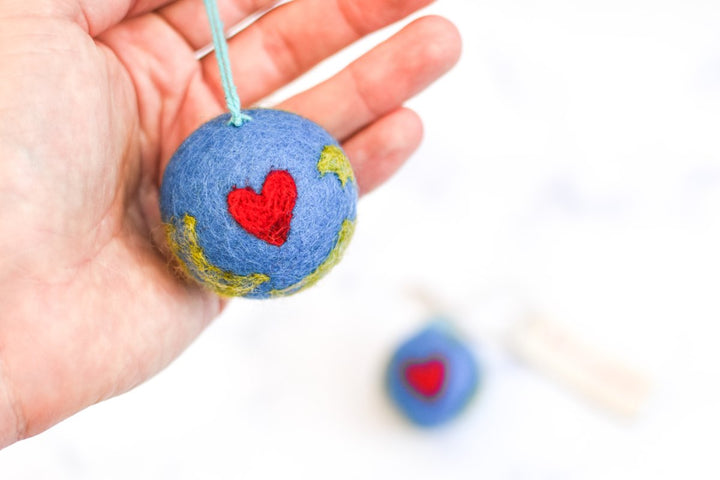 Felted Wool Christmas Hanging Decorations