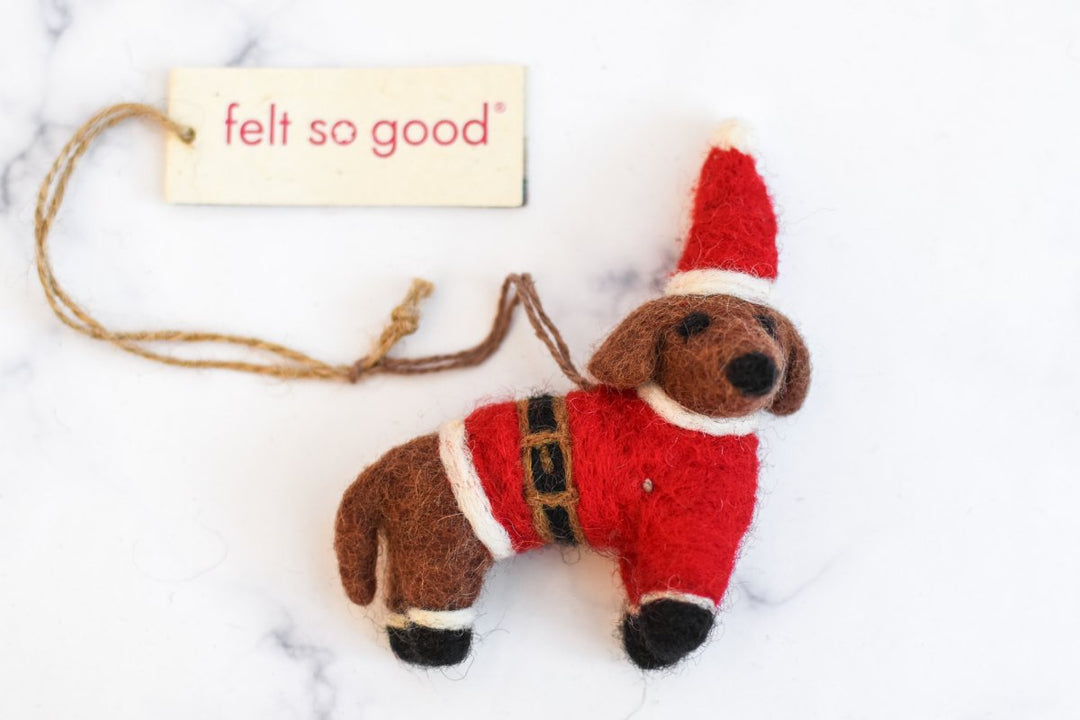 Felted Wool Christmas Hanging Decorations