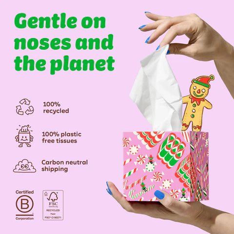 Festive 100% Recycled Tissues - WGAC