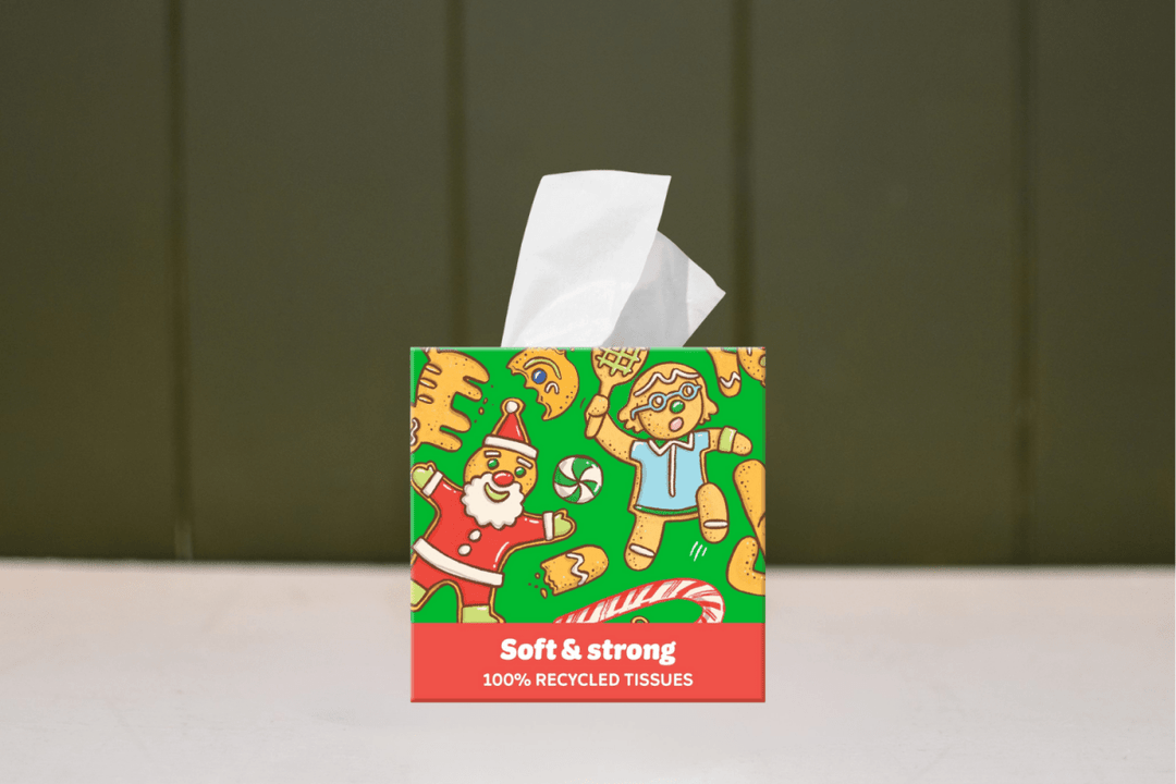 Festive 100% Recycled Tissues - WGAC