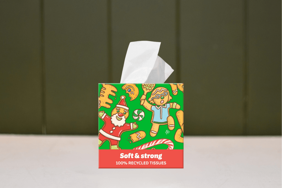 Festive 100% Recycled Tissues - WGAC