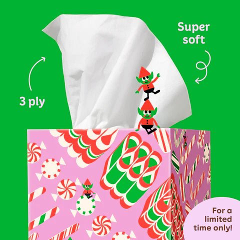 Festive 100% Recycled Tissues - WGAC