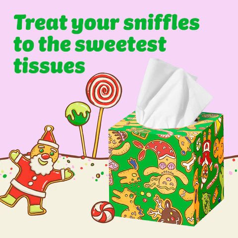 Festive 100% Recycled Tissues - WGAC