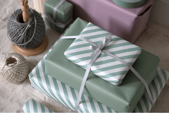 Festive Recycled Wrapping Paper - 5m Roll