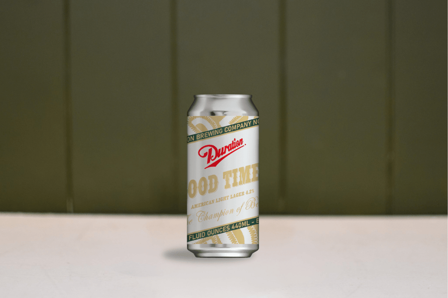 Good Times – American Light Lager 4.2% | Duration Brewing