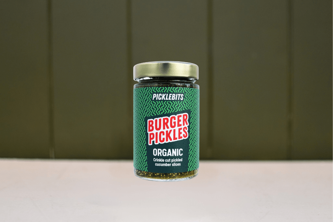 Organic Burger Pickles - Dill &amp; Garlic | Picklebits