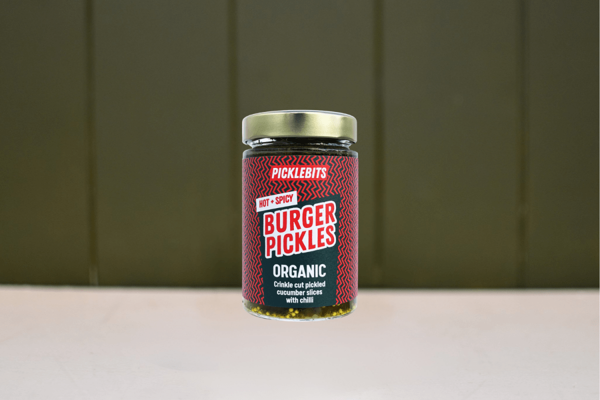 Organic Burger Pickles - Hot & Spicy | Picklebits