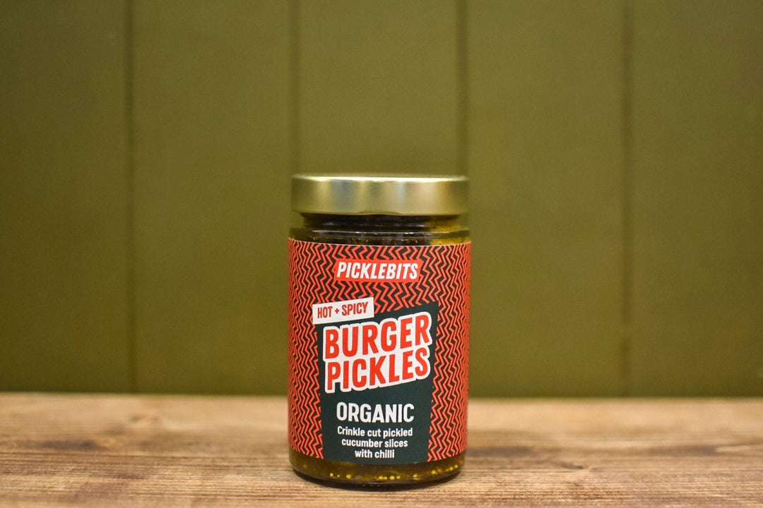 Organic Burger Pickles - Hot &amp; Spicy | Picklebits