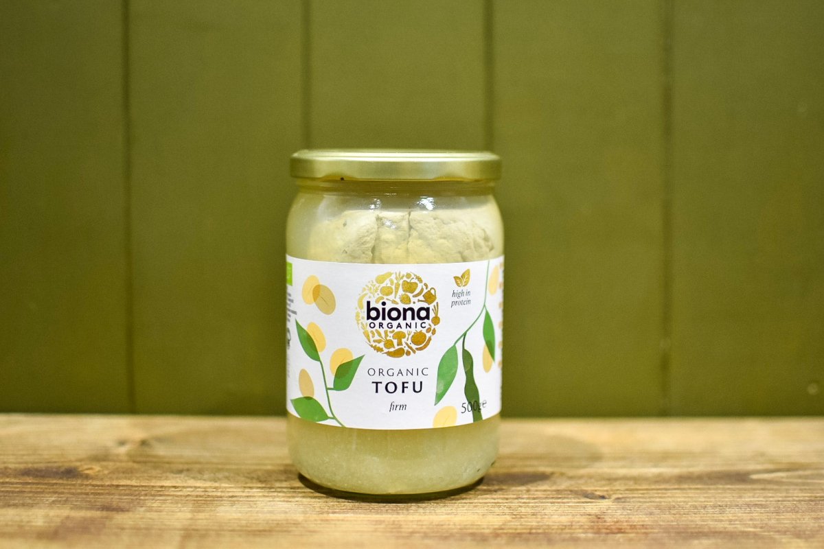 Organic Plain Tofu - Firm in Glass Jar | Biona Organic