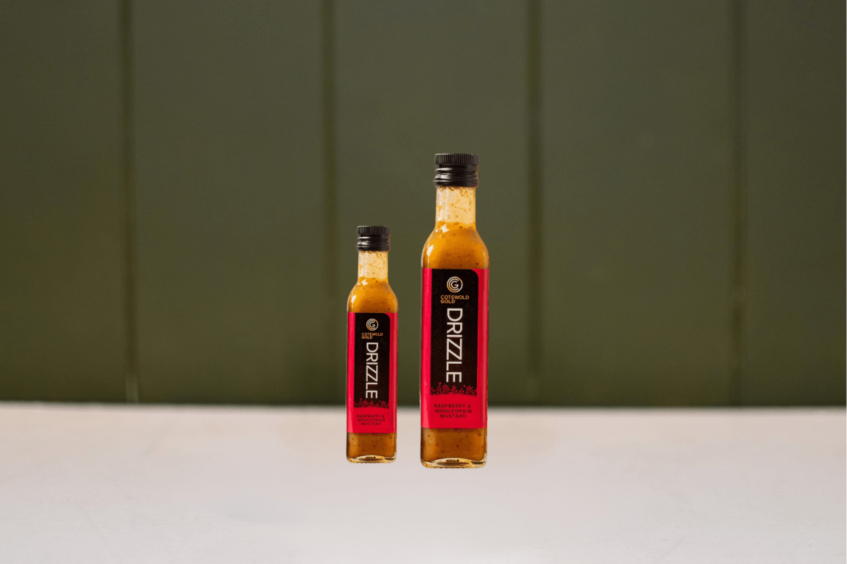 Raspberry & Wholegrain Mustard Drizzle | Cotswold Gold