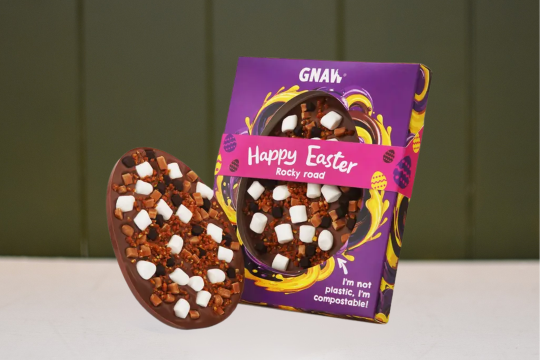 Gnaw Happy Easter Egg – Rocky Road 123g
