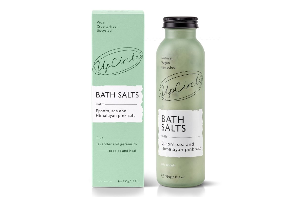UpCircle Bath Salts with Epsom, Sea + Himalayan Pink Salt