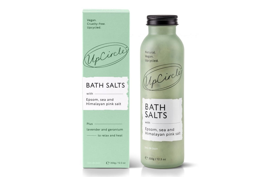 UpCircle Bath Salts with Epsom, Sea + Himalayan Pink Salt