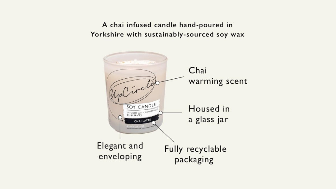 UpCircle Soy Wax Candle - Chai Latte - NO BOX