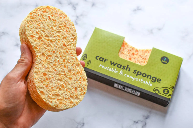 Plastic Free Compostable Car Sponge-Green Pear Eco