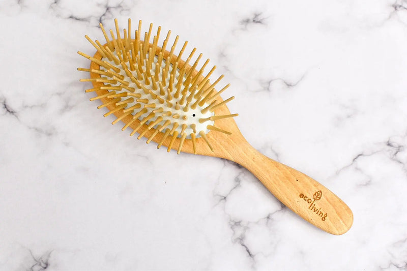 Wooden Hairbrush - Extra Long Pins