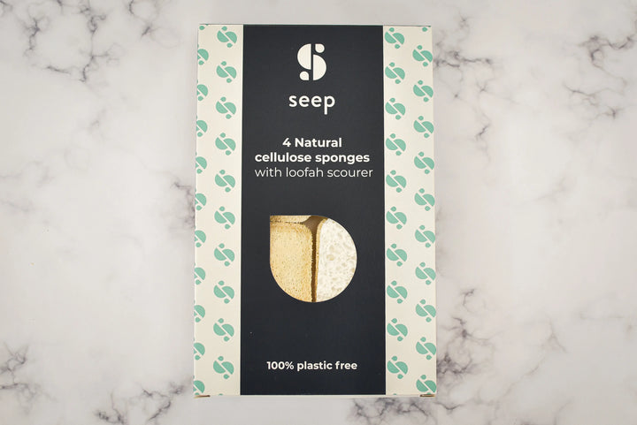 Compostable Sponge with Loofah Scourer by Seep