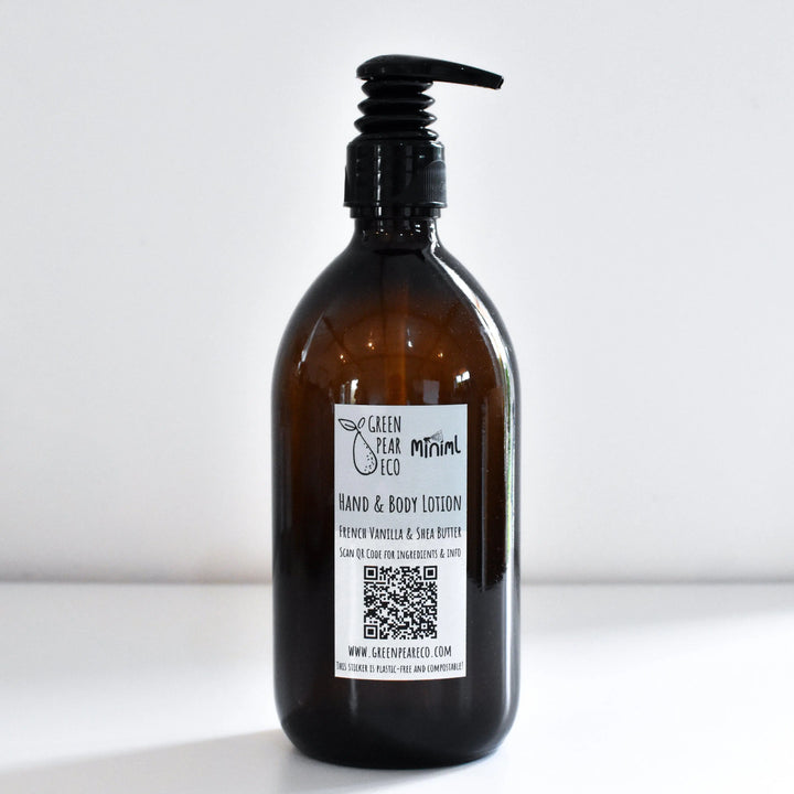 Plastic Free Hand & Body Lotion with Bottle-Green Pear Eco