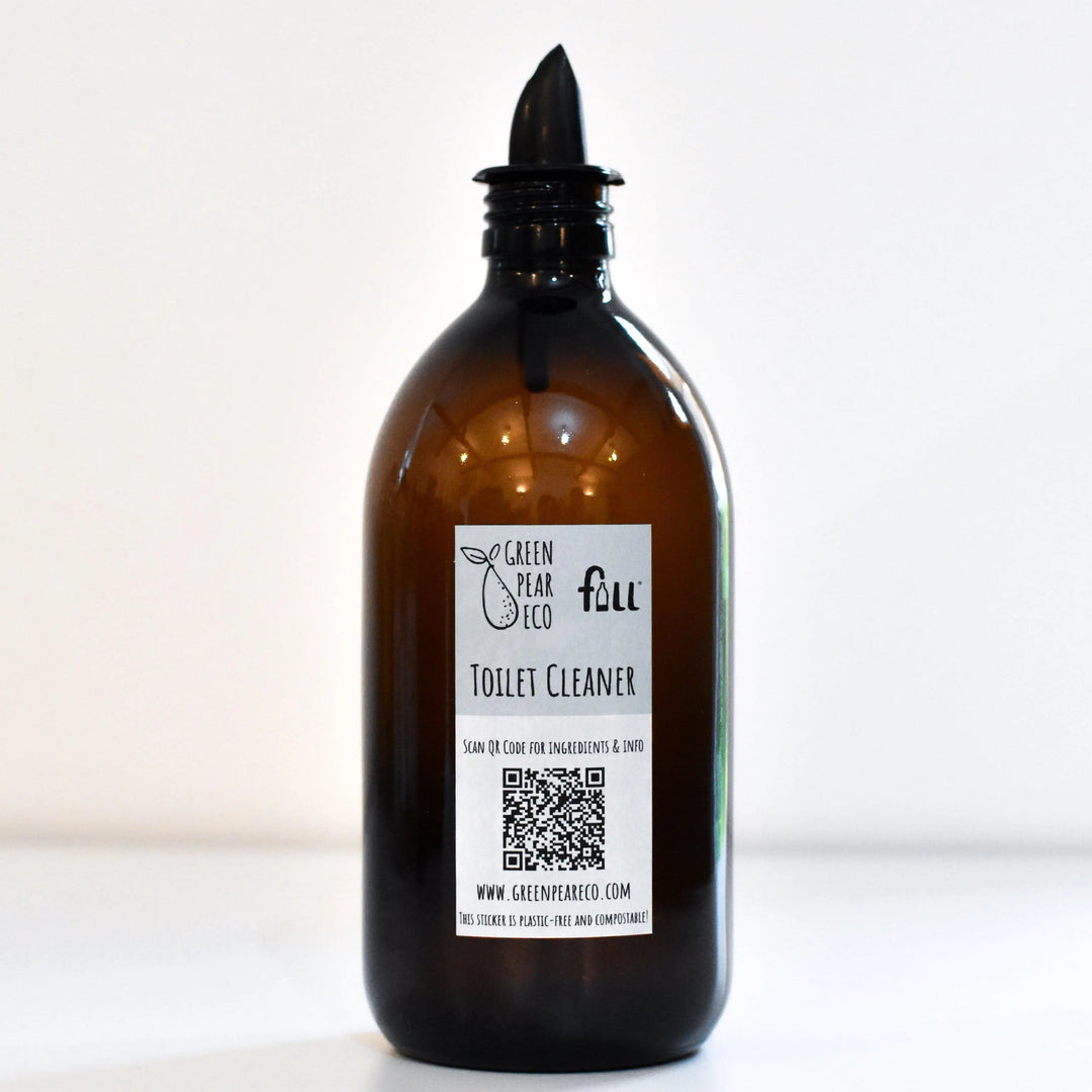 Plastic Free Toilet Cleaner with Bottle-Green Pear Eco