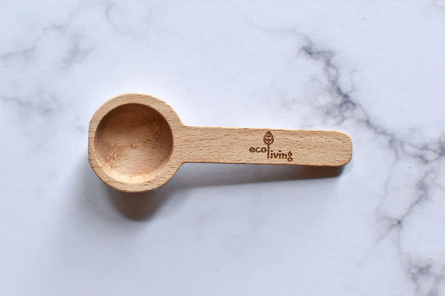 Plastic Free Wooden Coffee Scoop-Green Pear Eco