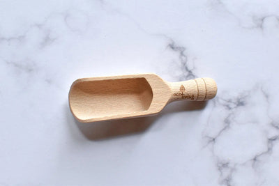 Plastic Free Wooden Scoop-Green Pear Eco