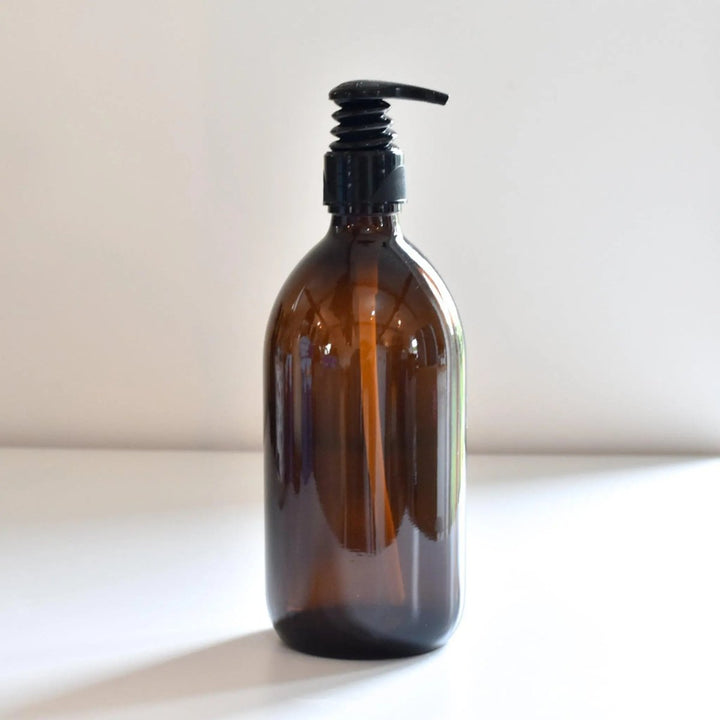 Empty Amber Glass Bottles