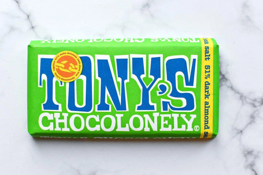 Tony's Chocolonely - Dark Almond Sea Salt 51% 180g