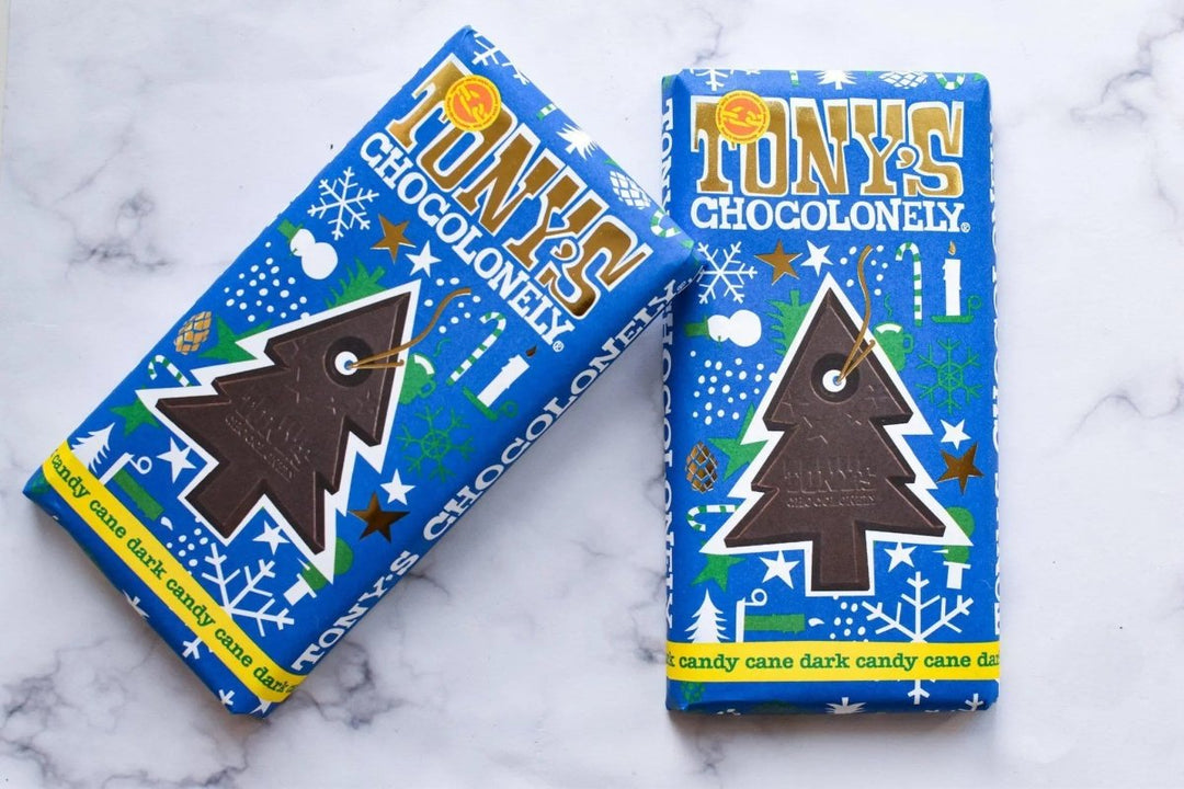 Tony's Chocolonely - Dark Chocolate Mint Candy Cane 51% 180g